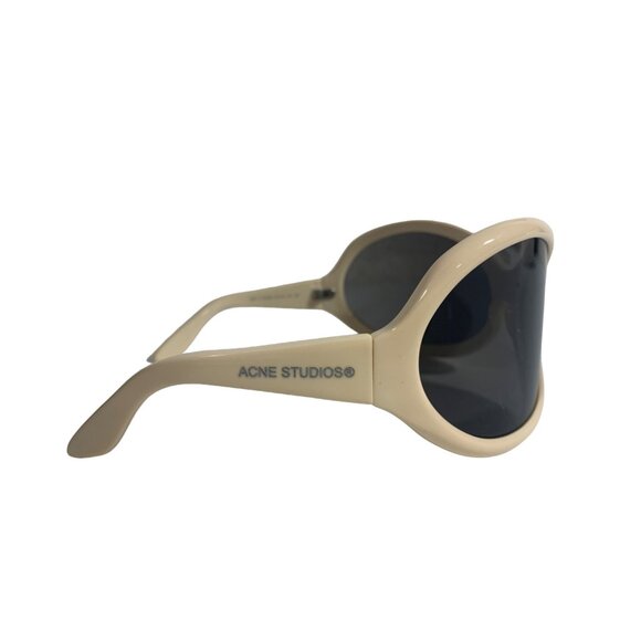 ACNE STUDIOS Arcturus New Oval Acetate Sunglasses Ivory $390 - Picture 3 of 6